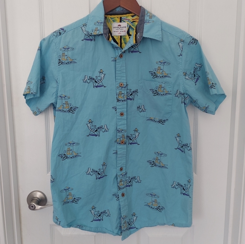 Ditch Plains Ricky Singh Short Sleeve Shirt Small